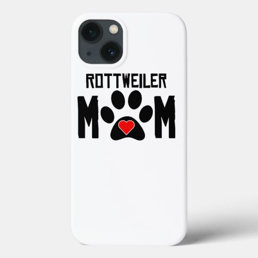 Coques Case-Mate iPhone Rottweiler Mom (Verso)