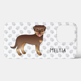 Case-Mate iPhone Case Rottweiler Rouge Et Brun Chien De Dessin Animé Mig