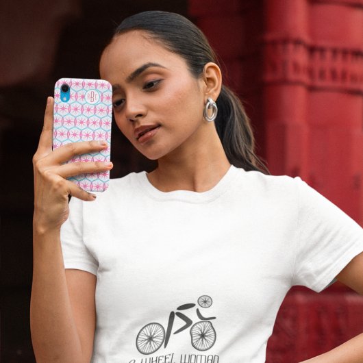 Coques Case-Mate iPhone Roue à vélo joli motif ajouter des initiales