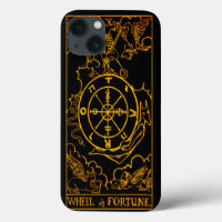 Roue de Fortune Tarot Card | Or Et Noir | Maj