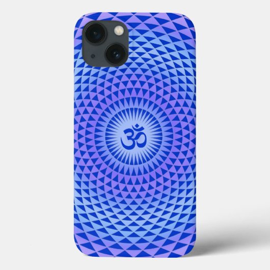 Coques Case-Mate iPhone Roue de méditation fleur de lotus pourpre OM (Verso)