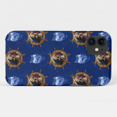 Coques Case-Mate iPhone Roue de pirate de jolly roger (Dos (Horizontal))