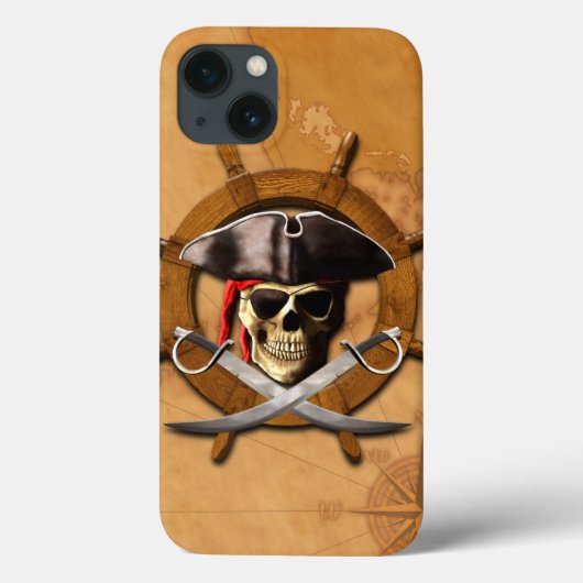 Coques Case-Mate iPhone Roue de pirate de jolly roger (Verso)