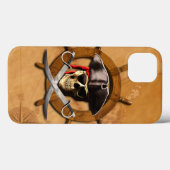 Coques Case-Mate iPhone Roue de pirate de jolly roger (Verso (horizontal))