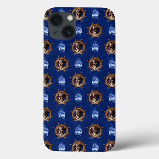 Coques Case-Mate iPhone Roue de pirate de jolly roger (Verso)