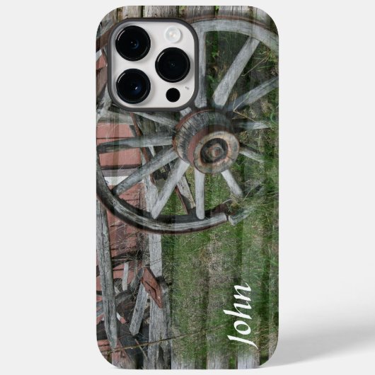 Coques Case-Mate iPhone Roue en Wagon Rustique Style occidental (Verso)