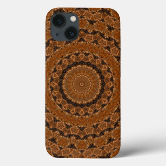 Coques Case-Mate iPhone Roue Mandala Brown (Verso)