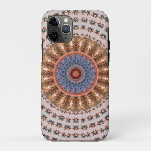 Coques Case-Mate iPhone Roue Mandala Brun Clair (Dos)