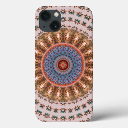 Coques Case-Mate iPhone Roue Mandala Brun Clair (Verso)