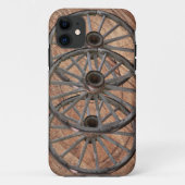 Coques Case-Mate iPhone Roues en bois vintage (Dos)
