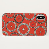 Coques Case-Mate iPhone roues moto feu orange (Dos (Horizontal))