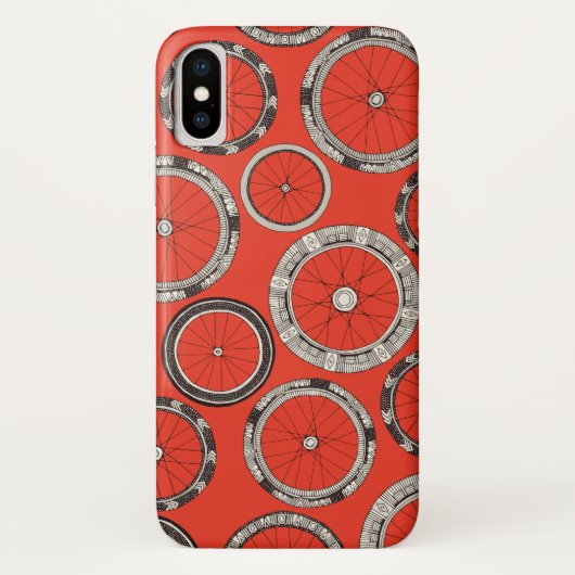 Coques Case-Mate iPhone roues moto feu orange (Dos)