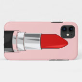 Coques Case-Mate iPhone Rouge à lèvres rouge (Dos (Horizontal))