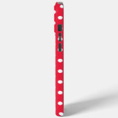 Coques Case-Mate iPhone Rouge à pois (Verso / Gauche)