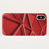 Coques Case-Mate iPhone rouge abstrait géométrique (Dos (Horizontal))