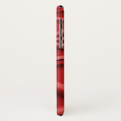 Coques Case-Mate iPhone rouge abstrait géométrique (Dos/Gauche)