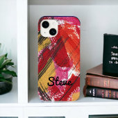 Coques Case-Mate iPhone Rouge Abstrait Gras Graphique Personnalisé Coque-M