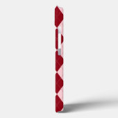 Coques Case-Mate iPhone Rouge Argyle Rouge Clair Petit Diamant (Verso / Gauche)