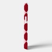 Coques Case-Mate iPhone Rouge Argyle Rouge Clair Petit Diamant (Verso / Droite)