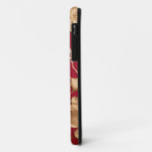 Coques Case-Mate iPhone Rouge avec lotus or (Dos/Gauche)