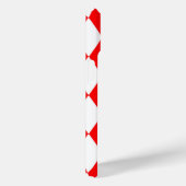 Coques Case-Mate iPhone Rouge blanc Arlequin Diamants Checkers Design (Verso / Droite)
