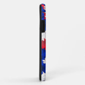 Coques Case-Mate iPhone Rouge blanc, bleu floral (Dos/Droite)