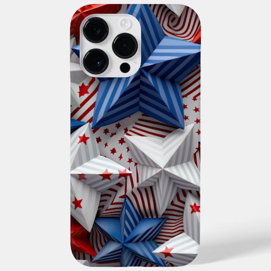 COQUES Case-Mate iPhone ROUGE BLANC BLEU PATRIOTIQUE ÉTOILES DES ÉTOILES D (Verso)