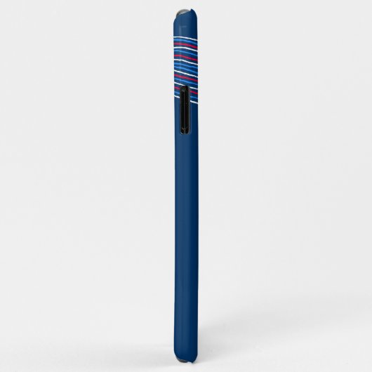 Coques Case-Mate iPhone Rouge, blanc et bleu (Dos/Droite)