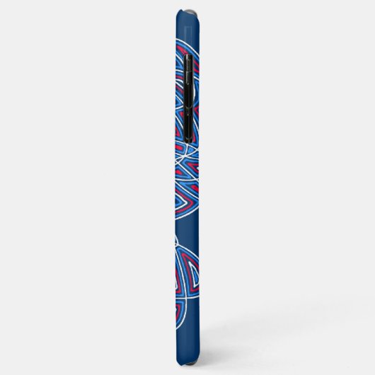 Coques Case-Mate iPhone Rouge, blanc et bleu (Dos/Gauche)