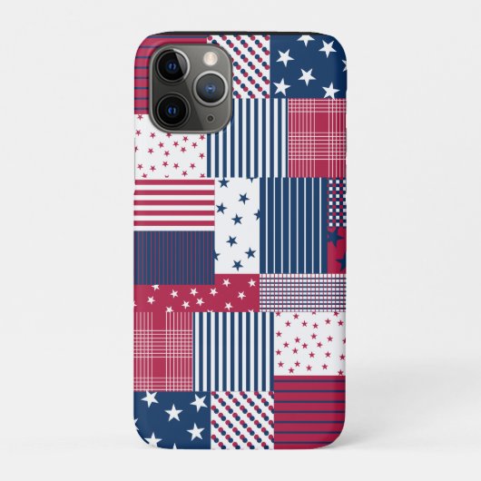 Coques Case-Mate iPhone Rouge, blanc et bleu (Dos)