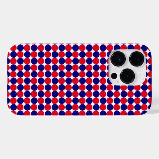 Coques Case-Mate iPhone Rouge, blanc et bleu (Verso (horizontal))