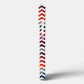 Coques Case-Mate iPhone Rouge blanc gris Chevron Zigzag Monogramme (Verso / Gauche)