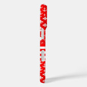 Coques Case-Mate iPhone Rouge blanc Mixte Motif Patchwork Design (Verso / Droite)