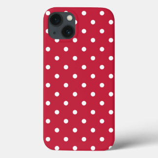 Case-Mate iPhone Case Rouge blanc Polka Motif Retro les années 70 80s Cl