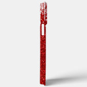 Coques Case-Mate iPhone Rouge Blanc Snowy Driving Snowflake Nom personnali (Verso / Droite)