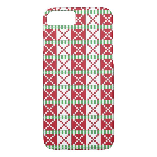 Coques Case-Mate iPhone Rouge, blanc, vert letton Letton Ethnic Folk art (Dos)