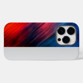 Coques Case-Mate iPhone Rouge bleu Abstrait (Verso (horizontal))