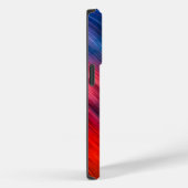 Coques Case-Mate iPhone Rouge bleu Abstrait (Verso / Droite)