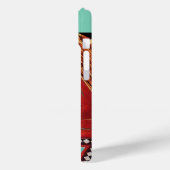 COQUES Case-Mate iPhone ROUGE BLEU MONOGRAMME TRIANGLE GÉOMÉTRIQUE ABSTRAI (Verso / Gauche)