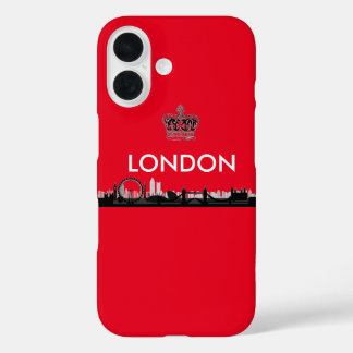 Coques iPhone 16 Rouge britannique Londres