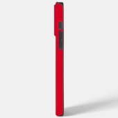 Coques Case-Mate iPhone Rouge Cadmium Couleur Uni (Verso / Gauche)