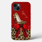 Coques Case-Mate iPhone Rouge chic et Jaguar (Verso)