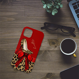 Case-Mate iPhone Case Rouge chic et Jaguar