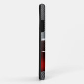 Coques Case-Mate iPhone Rouge de chrome futuriste de pointe de maille (Dos/Droite)