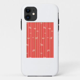 Coque iPhone 11 Rouge de motif de feuille de Supergirl