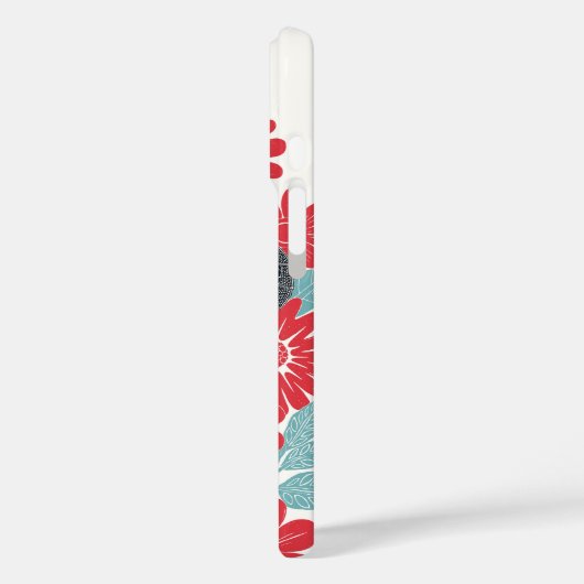 Coques Case-Mate iPhone rouge éléphant folksy (Verso / Gauche)