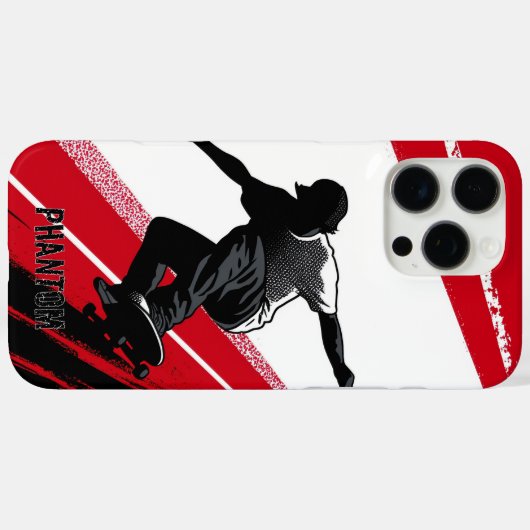 Coques Case-Mate iPhone Rouge et blanc (Verso (horizontal))