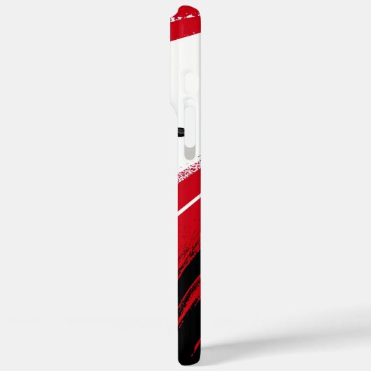 Coques Case-Mate iPhone Rouge et blanc (Verso / Gauche)