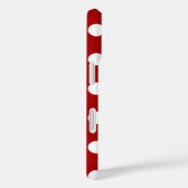 Coques Case-Mate iPhone Rouge et blanc Polka Dot, super mignon, moderne (Verso / Droite)