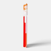 Coques Case-Mate iPhone Rouge et blanc rustique (Verso / Droite)